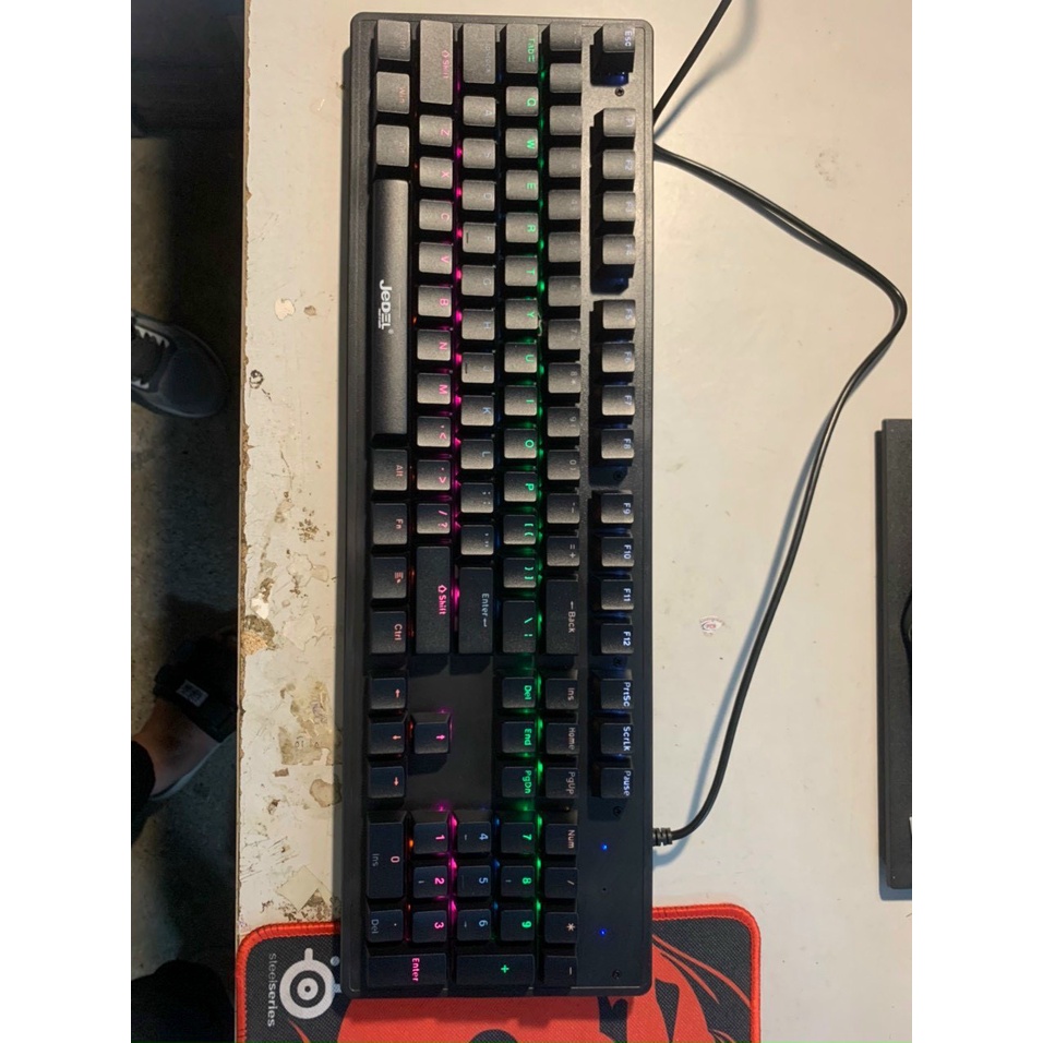Bàn phím cơ chơi game cơ HJK 900 104 phím KL-106 với 108 phím Rainbow Led RGB 10 Chế Độ Cực đỉnh VNET