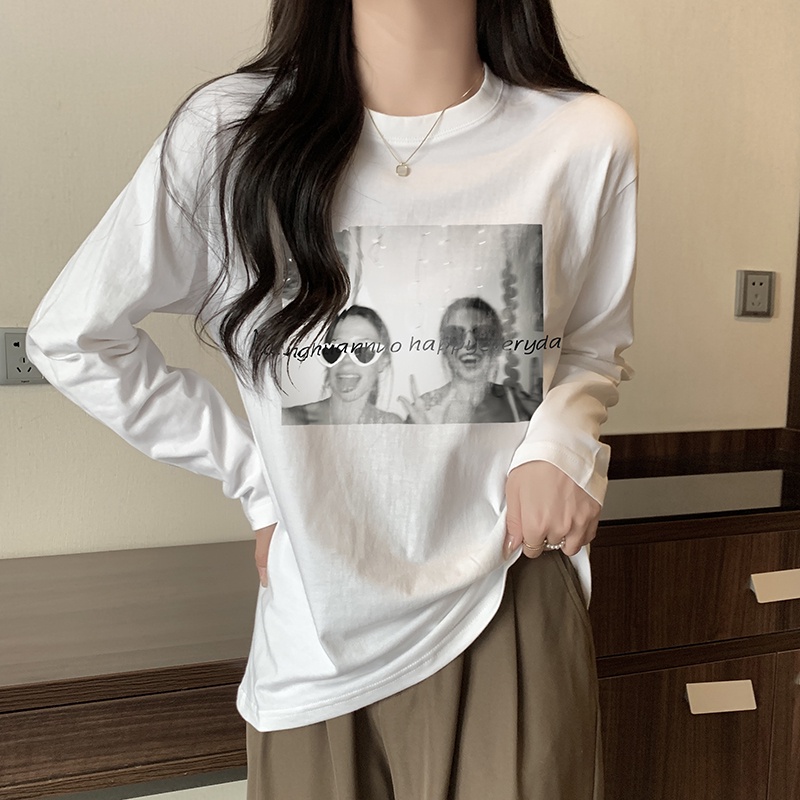 NRVP Áo Thun Nữ Dài Tay Thời Trang Hàn Quốc 2023