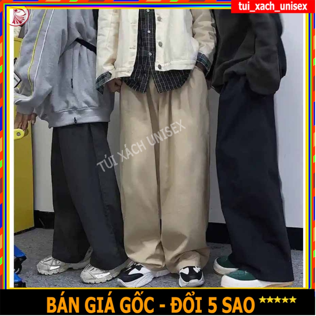 ❤️ HÀNG CAO CẤP ❤️ Quần jogger Baggy ĐEN túi hộp NAM nữ phối dây xích 2 bên siêu cá tính, VẢI COTTON NHẬP dày co giãn