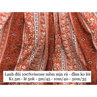 [Vaihoa2015] Vải Lanh 100% viscose - Mềm Mịn Rủ <CHỌN MẪU>