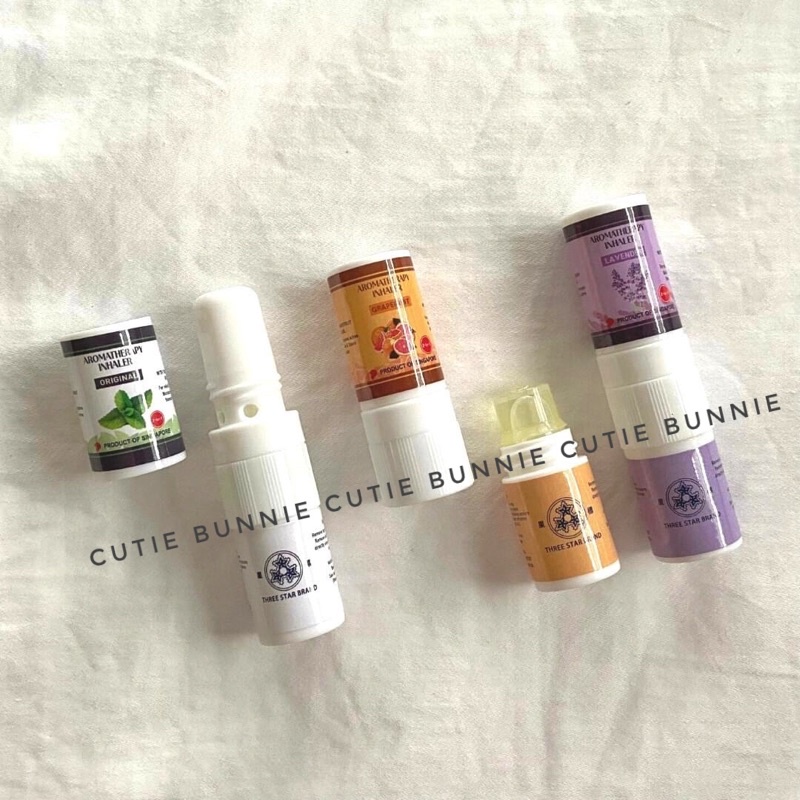 Hít thông mũi thảo dược 2in1 kèm tinh dầu thoa Three Star / Chính hãng nội địa Singapore