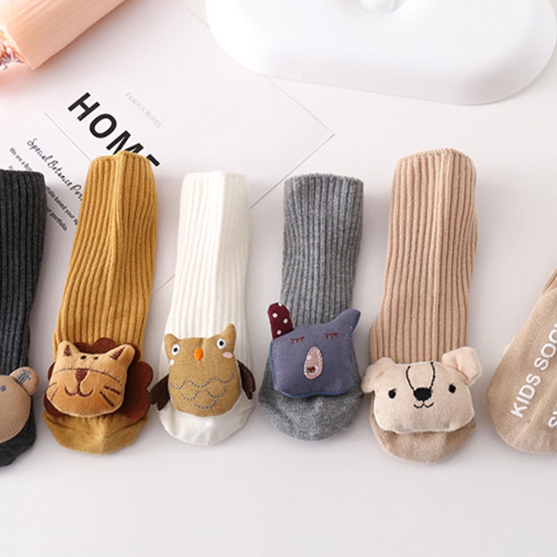 Vớ Cotton Mềm Họa Tiết Hoạt Hình Dễ Thương Cho Bé Sơ Sinh