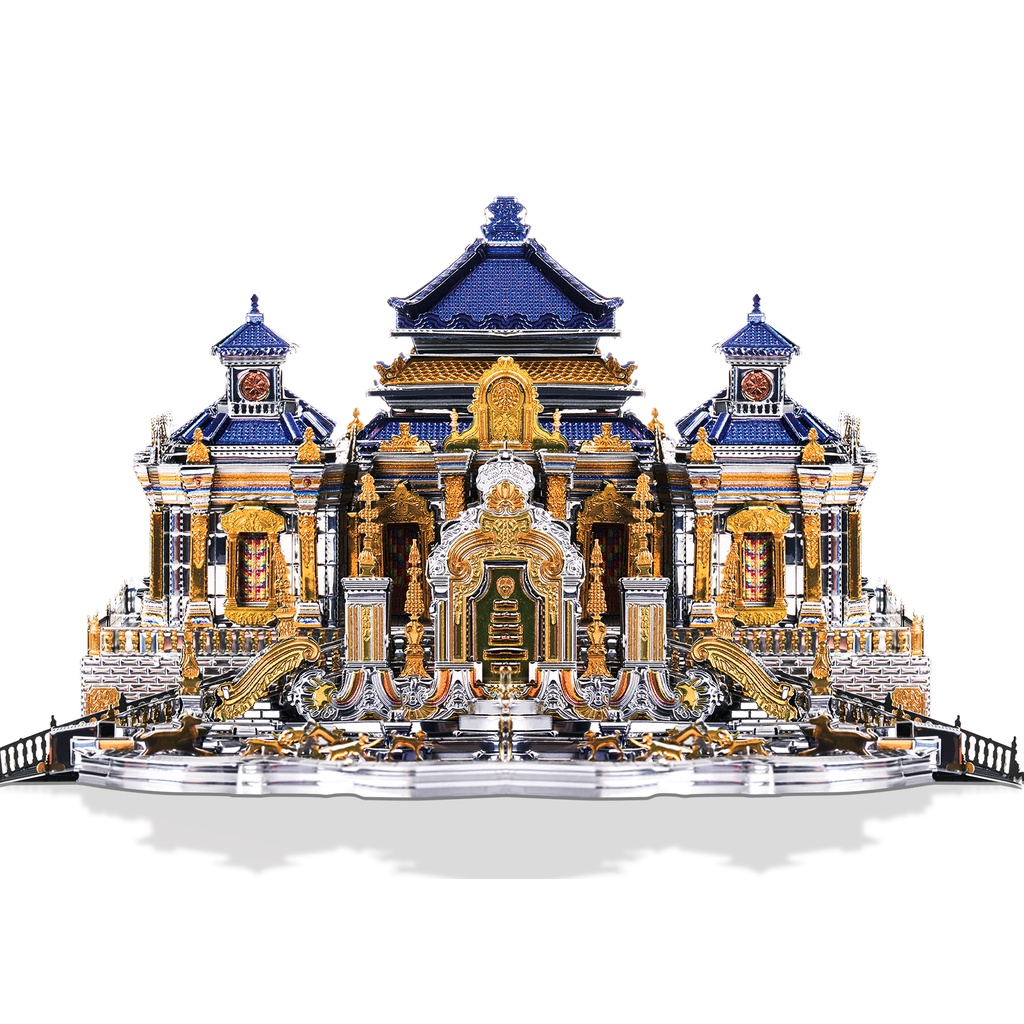 Bộ đồ chơi lắp ráp PIECECOOL mô hình kiến trúc truyền thống Trung Hoa 3D bằng kim loại