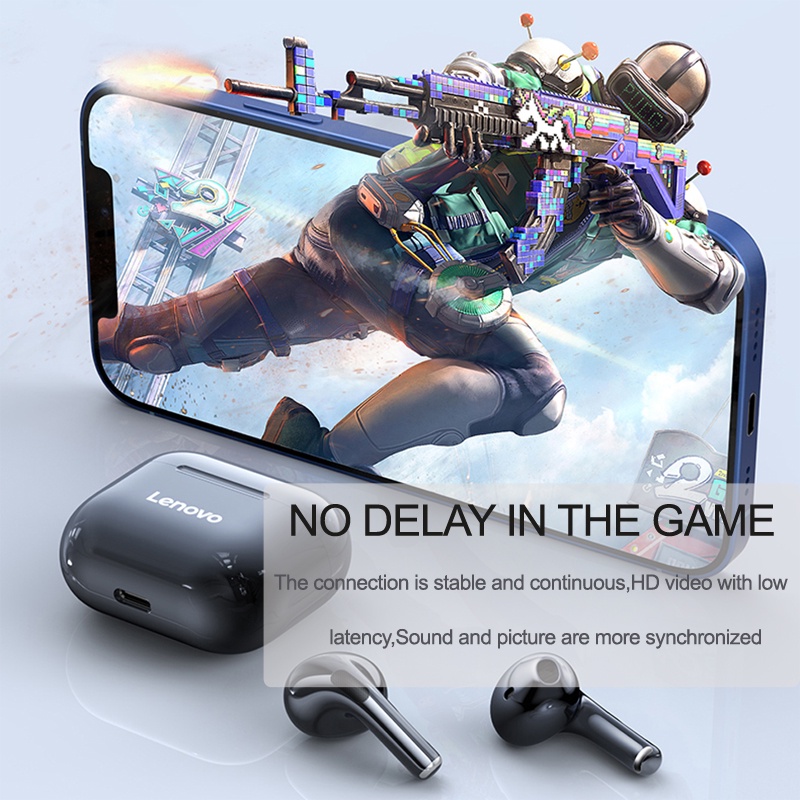 Tai Nghe Không Dây Bluetooth 5.0 Giảm Tiếng Ồn Dành Cho Lenovo LP40 TWS