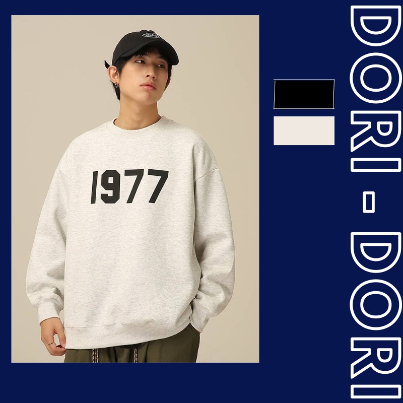 Áo sweater phong cách Hàn Quốc dài tay oversize nam nữ unisex in năm 1977 của nhà Dori - Dori (Mã H7)