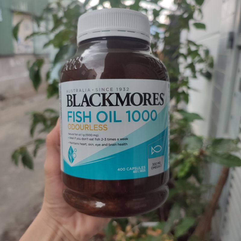 -Dầu Cá Không Mùi Blackmores Odourless Fish Oil Mini Capsules 400 viên date xa