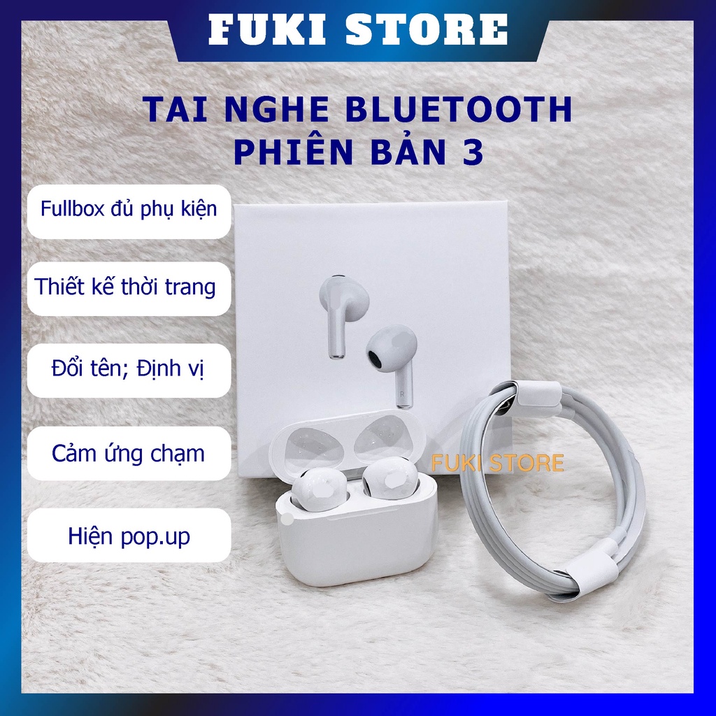 Tai Nghe Bluetooth không dây P3 I Cảm Biến Đa Điểm I Không Dây 5.0 I Định Vị - Đổi Tên