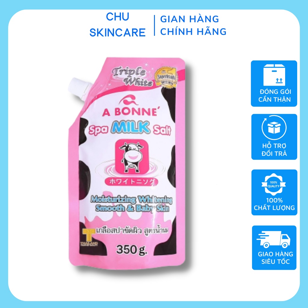 Muối Tắm Sữa Bò ABONNE Tẩy Tế Bào Chết Chính Hãng