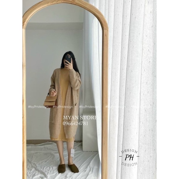 Khoác len dáng dài 5 màu