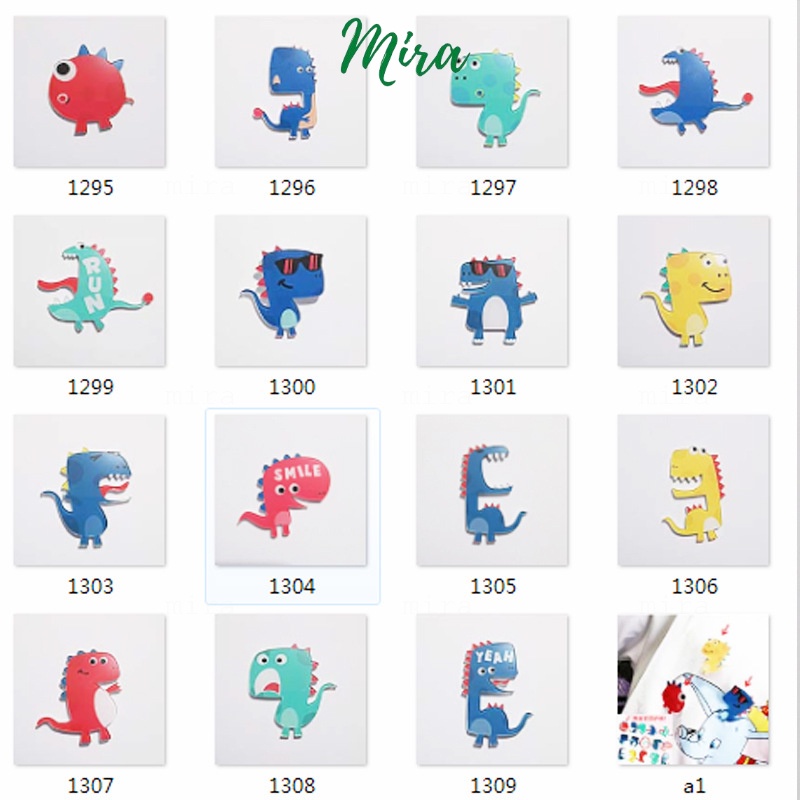 Ghim Cài + Nam Châm Mẫu Khủng Long, Huy Hiệu Acrylic  Pin Cài Cài Áo, Balo, Trang Trí Tủ Lạnh MIRA-MDKL01