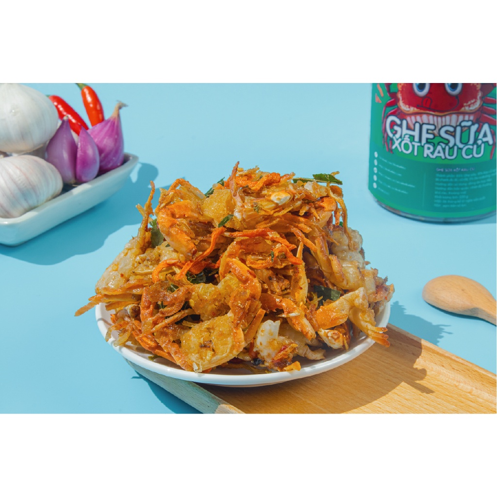 Ghẹ sữa rim gia vị rau củ 230g đồ ăn vặt ngon giá rẻ Đệ Nhất Khô đặc sản Phan Thiết AV14