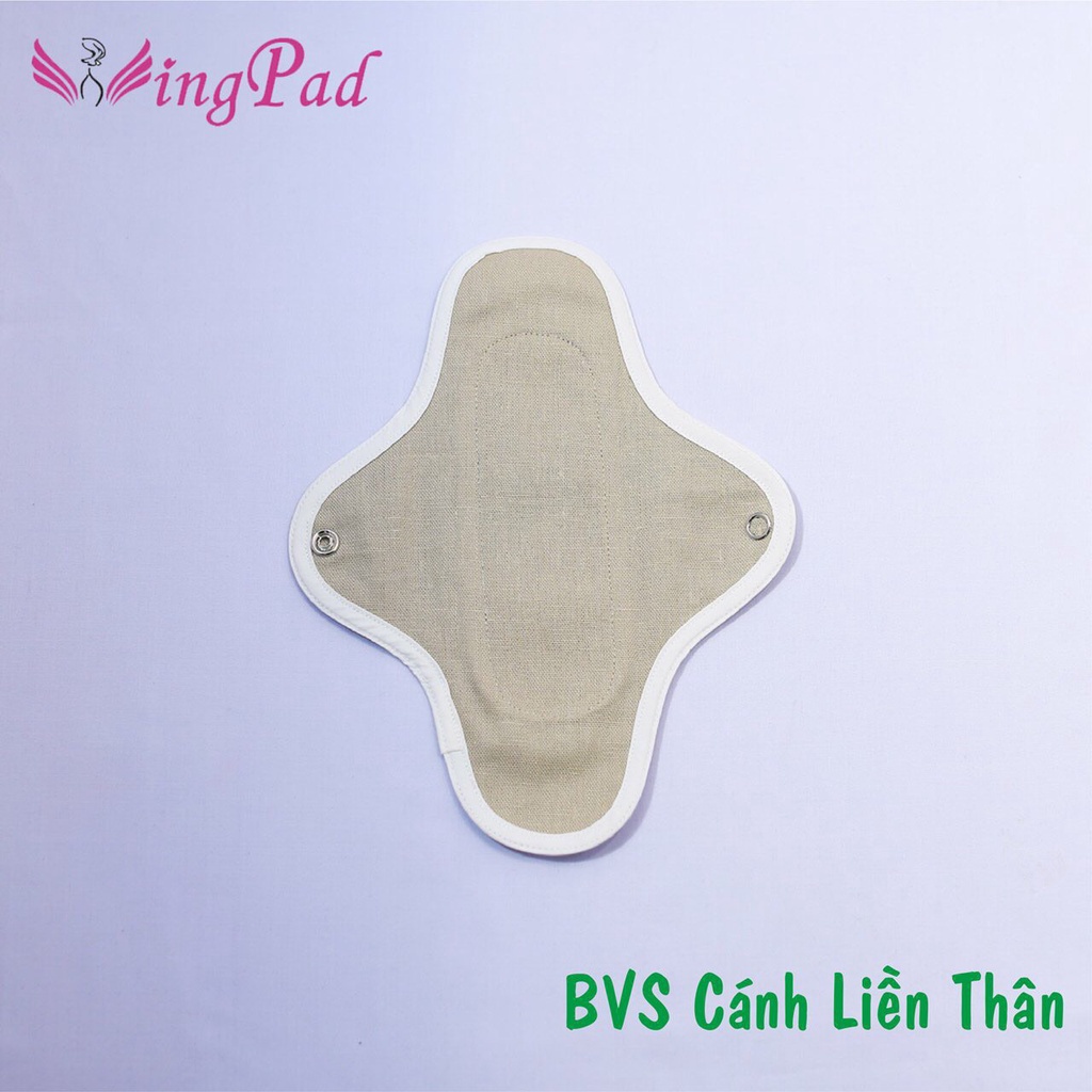 Băng vệ sinh vải Wingpad Combo 5 Size 21cm - HÀNG NGÀY nền NÂU - Kiểu CÁNH LIỀN - Kèm QUÀ TẶNG