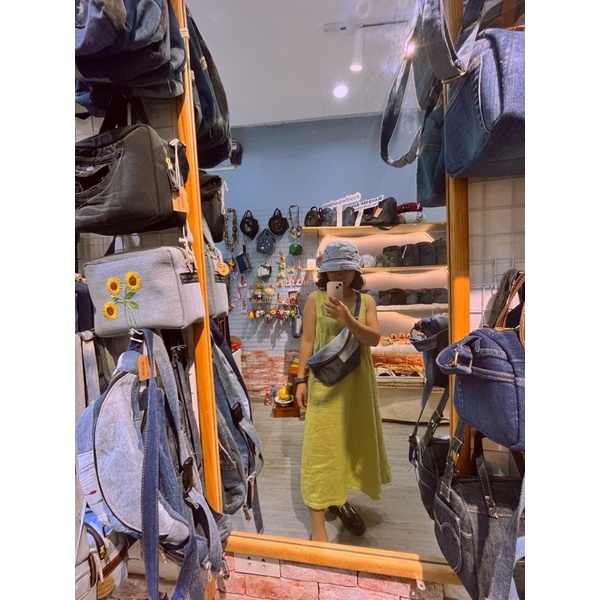 Túi jean túi bao tử size M
