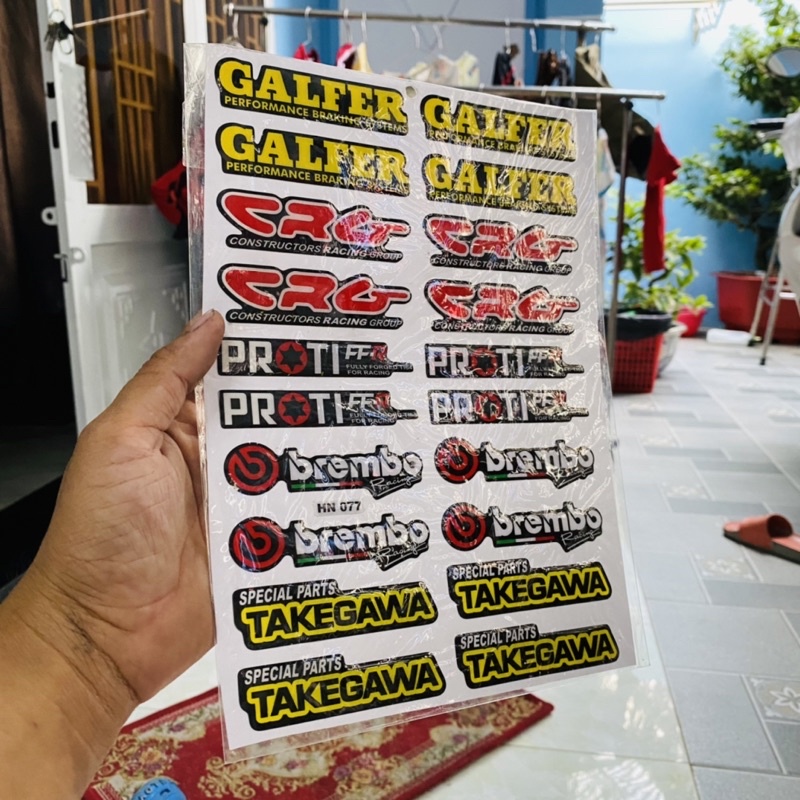 Siêu rẻ 20 tem sticker trang trí xe máy