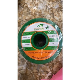 Thiếc hàn k chì 0.8kg sợi 0.5mm, bạc 0.3% ,thiếc 99%, đồng 0.7%