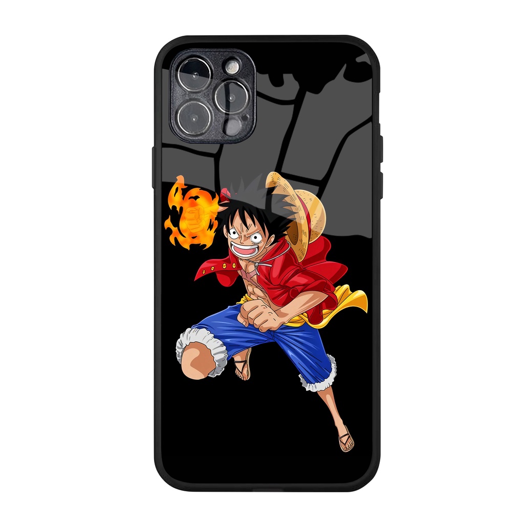 Ốp lưng iphone cao cấp Monkey D. Luffy cho iphone 12 11 pro max 13 14 pro max 7 8 6 s plus X r s max Se 2020 mini