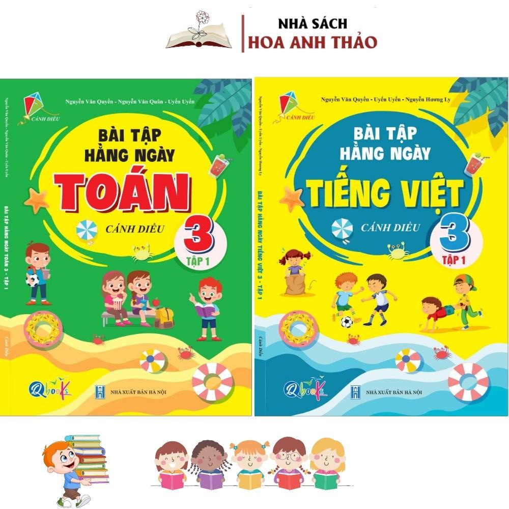 Sách- Combo BÀI TẬP HÀNG NGÀY TOÁN, TIẾNG VIỆT Lớp 3 CÁNH DIỀU KÌ 1