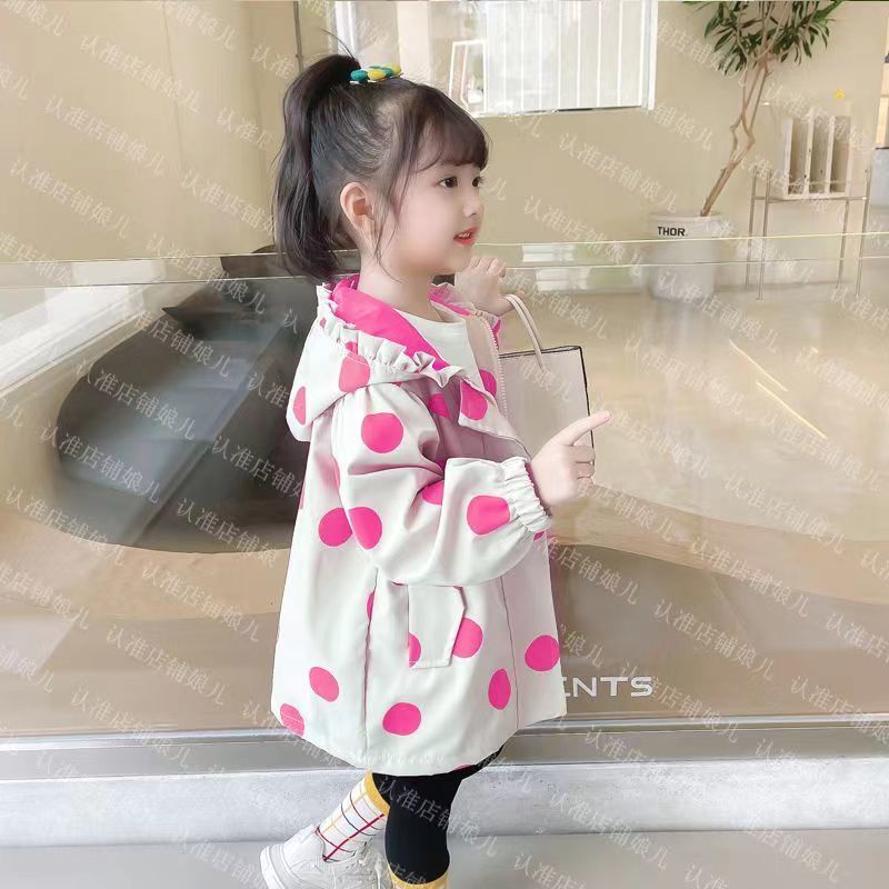 Áo Khoác Có Mũ Trùm Đầu Phong Cách Thời Trang Xuân Thu Dành Cho Bé Gái