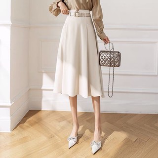 Chân váy midi cạp cao