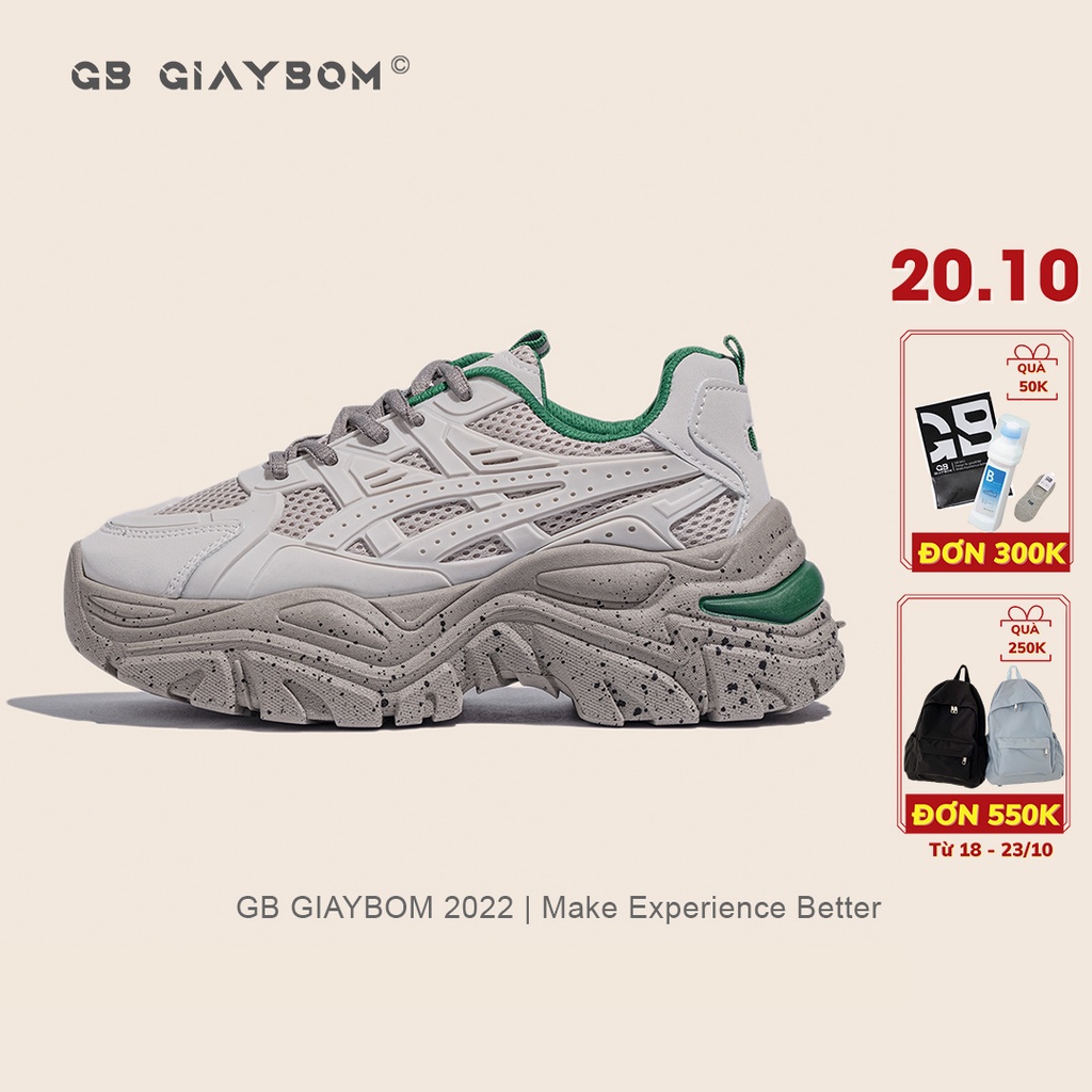 Giày Thể Thao Nữ Đế Cao Êm Chân Nhẹ Phong Cách Thời Trang giayBOM Warriors B1818