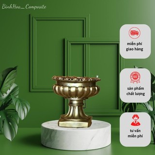 Bình hoa múi s3 composite mãbh106, lọ cắm hoa cao cấp, bình hoa trang trí