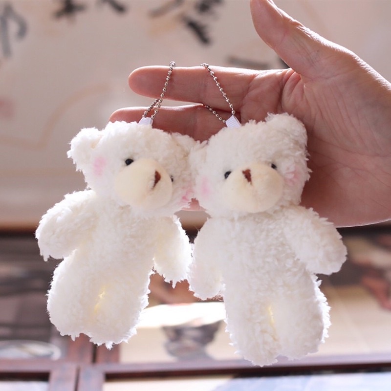 Móc khoá gấu bông treo balo dễ thương