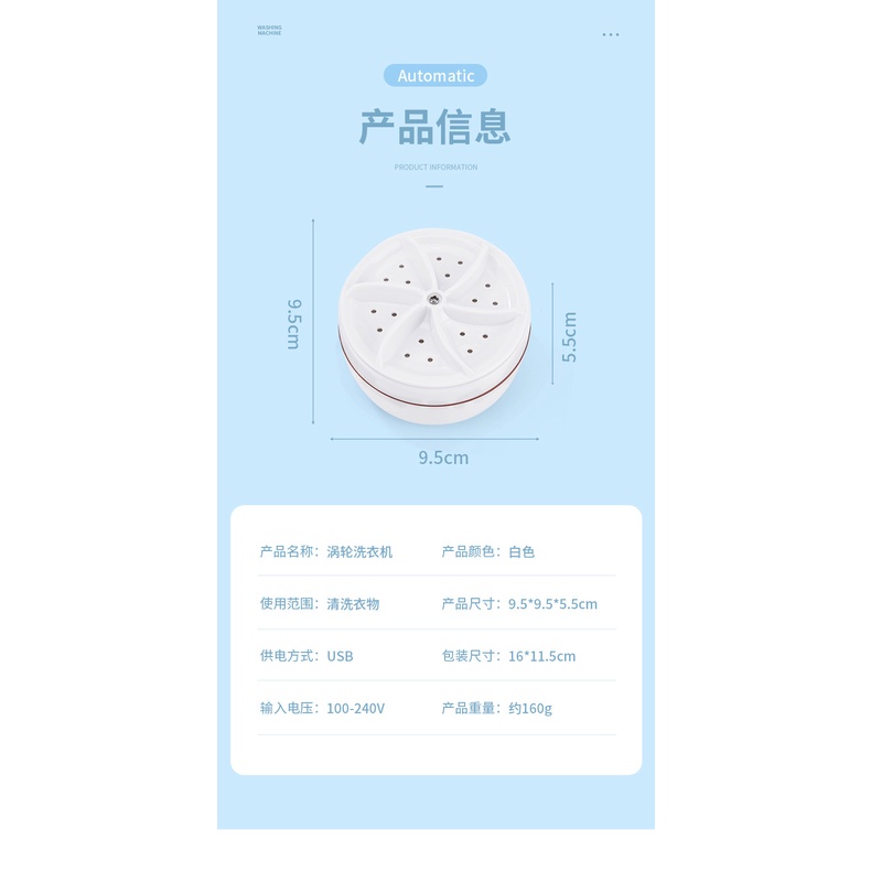 Máy giặt mini JIASHI gấp gọn tiện dụng cho ký túc xá
