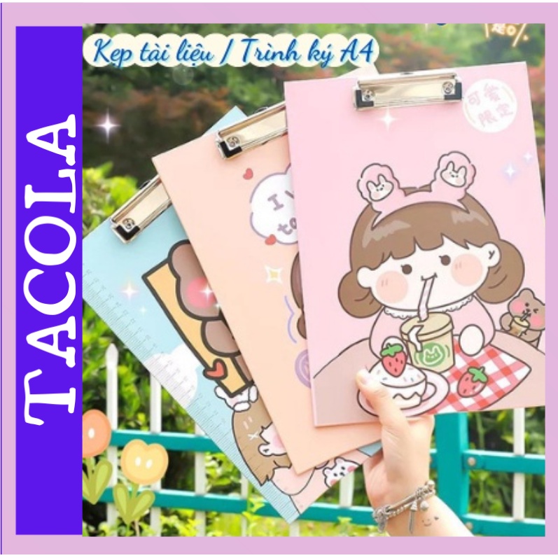 BÌA KẸP TÀI LIỆU, TRÌNH KÝ A4 Kết Hợp Thước Kẻ Họa Tiết CUTE Cho Học Sinh File Cặp Giữ Giấy Hồ Sơ Trong Suốt Giá Rẻ BK01