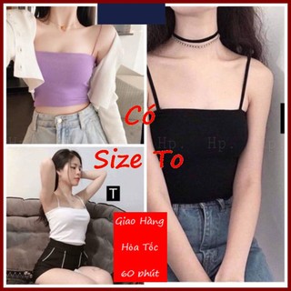 Áo 2 dây sợi bún trơn 11 màu chất vải cực đẹp kèm video