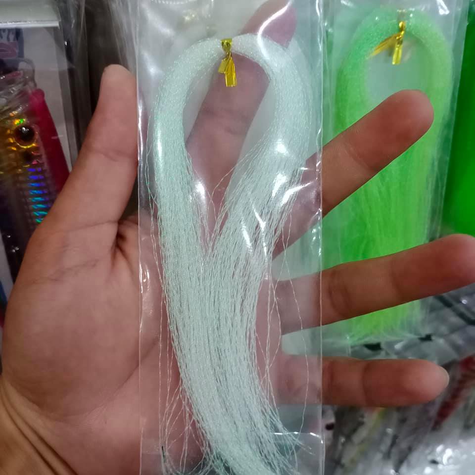 Lông kim tuyến dạ quang, làm lưỡi jig, làm lưỡi câu dắt, câu nhán