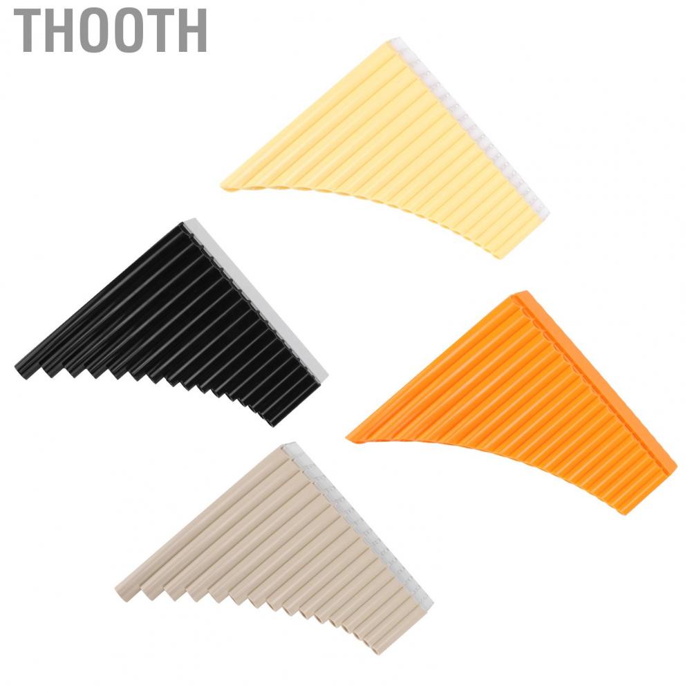 Thooth Pan Flute 16 Pipes Wind Instrument with Cardboard Carrying Bag for Beginners Teaching Staff Adults