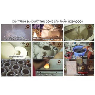Nồi đất nấu bếp từ 2-3 lít (Men sứ nâu) - NodaCook