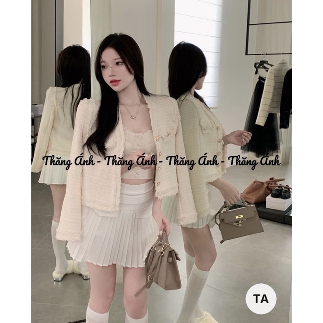 Áo dạ tweet cỏ v