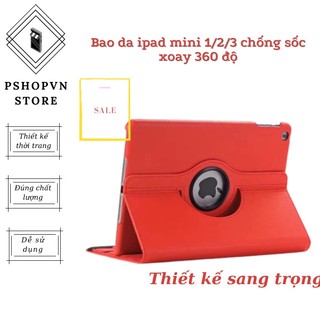 Bao da ipad mini 1/2/3 chống sốc xoay 360 độ