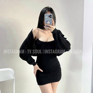 [CÓ SẴN - ẢNH THẬT TV.SOUL] Đầm dây cúp ngực