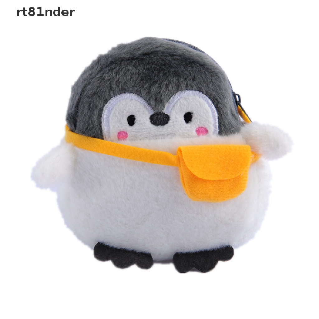Rt Ví Đựng Tiền Xu Mini Hình Chim Cánh Cụt Nhồi Bông Mềm Mại Đáng Yêu