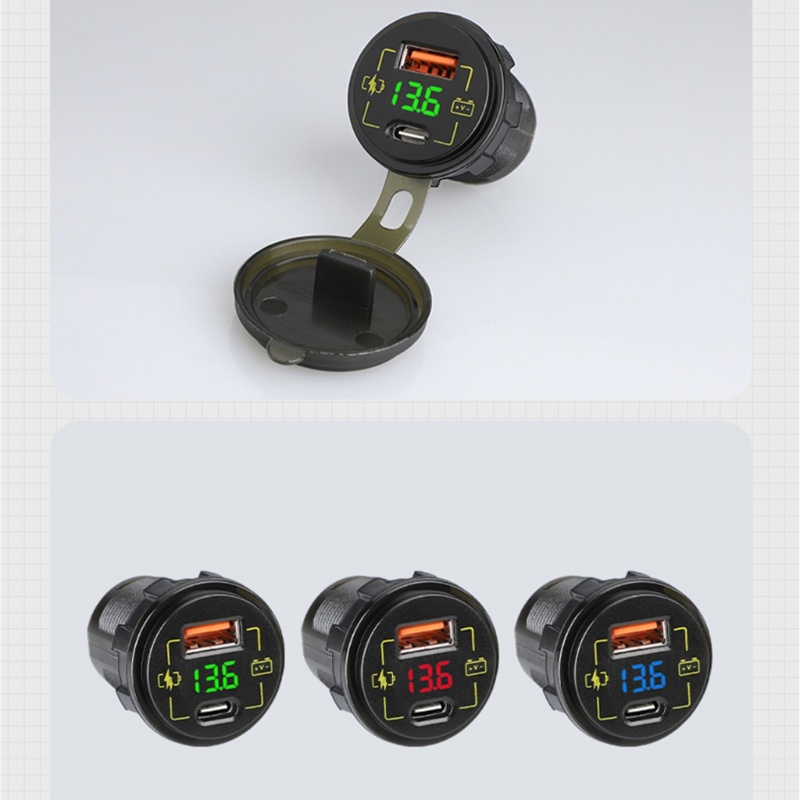 [3C] Củ Sạc Trên Ô Tô 36W USB C 12-24V Với Bảo Vệ An Toàn