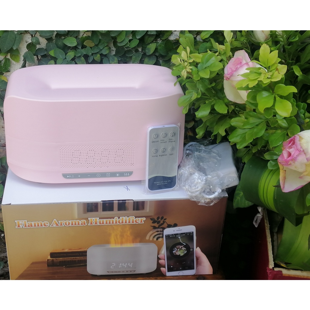 Máy xông tinh dầu hình ngọn lửa trang trí và làm thơm phòng sang trọng lịch sự