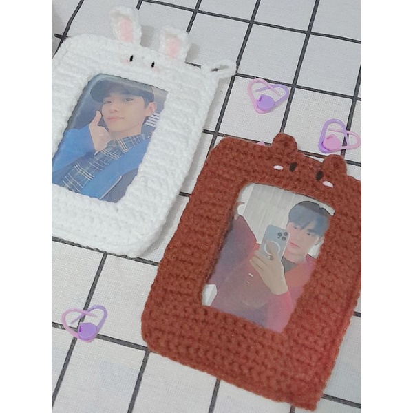 Card Holder Len đựng thẻ bo góc
