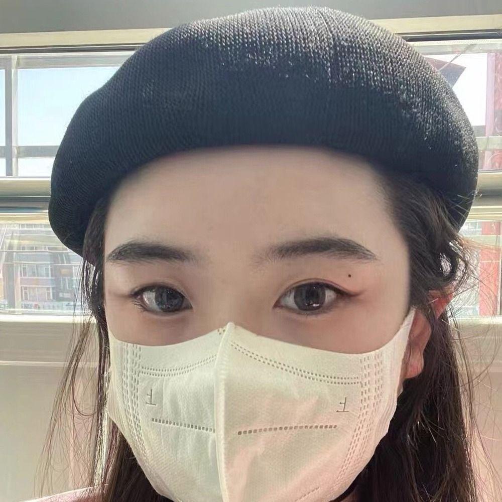 Mũ Beret Thoáng Khí Màu Sắc Đơn Giản Cho Nữ