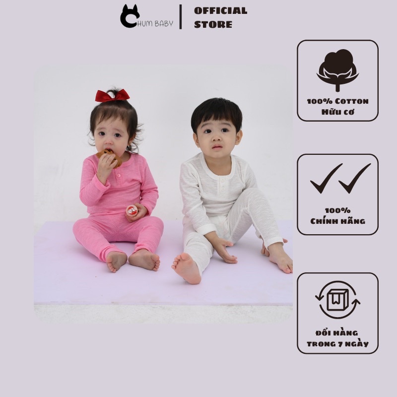 Bộ xuất Hàn cúc gài cho bé, bộ gân Hàn Quốc cho bé - ChumBaby