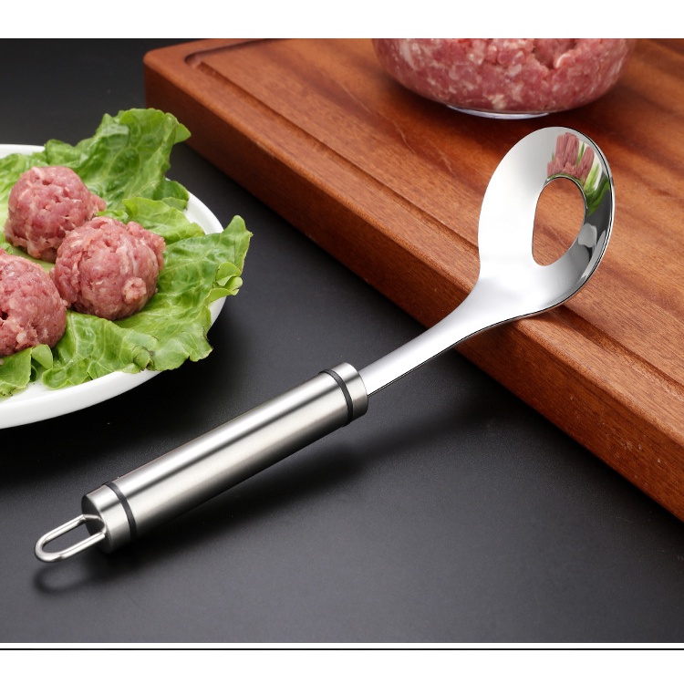 Muôi Nặn Mọc Inox , Thìa Làm Mọc Nặn Thịt Viên Tiện Lợi
