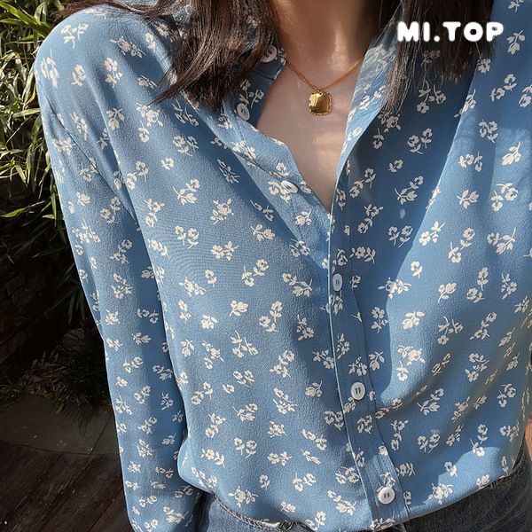 Áo Sơ Mi Tay Dài Dáng Rộng Plus Size Cho Nữ