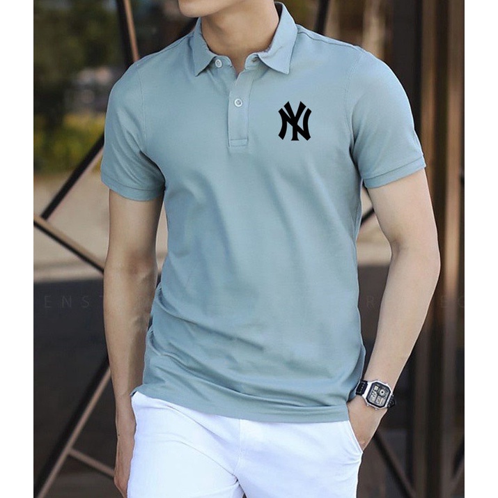 Áo thun nam POLO In NY vải cá sấu cotton 4 chiều co dãn cao cấp cực kỳ sang trọng