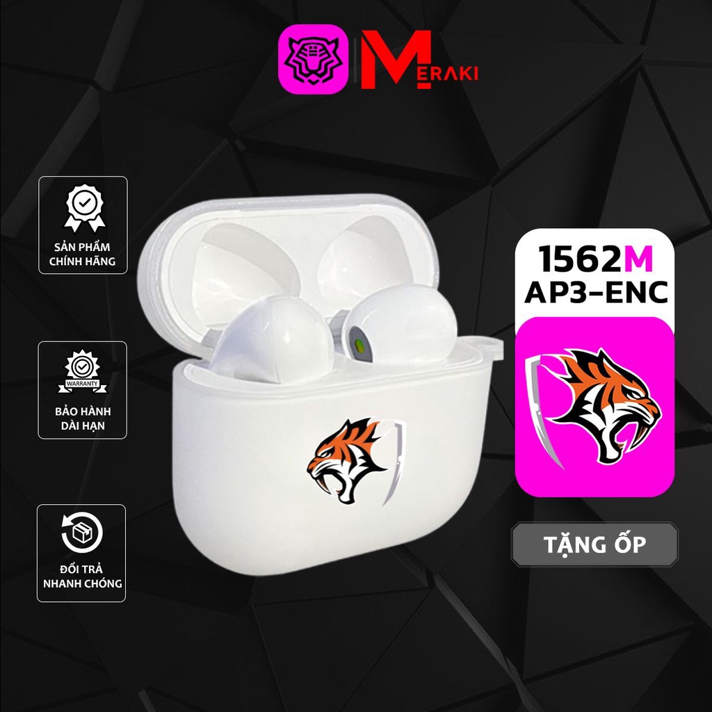 Tai Nghe Bluetooth Hổ Vằn AP3 1562M Pin 8h Full Chức Năng Dùng Cho IOS Và Android - MERAKI SG