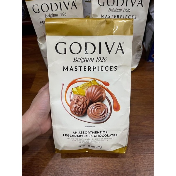 KẸO Socola Godiva Belgium 1926 Masterpieces Assortment 422g - Hàng Mỹ