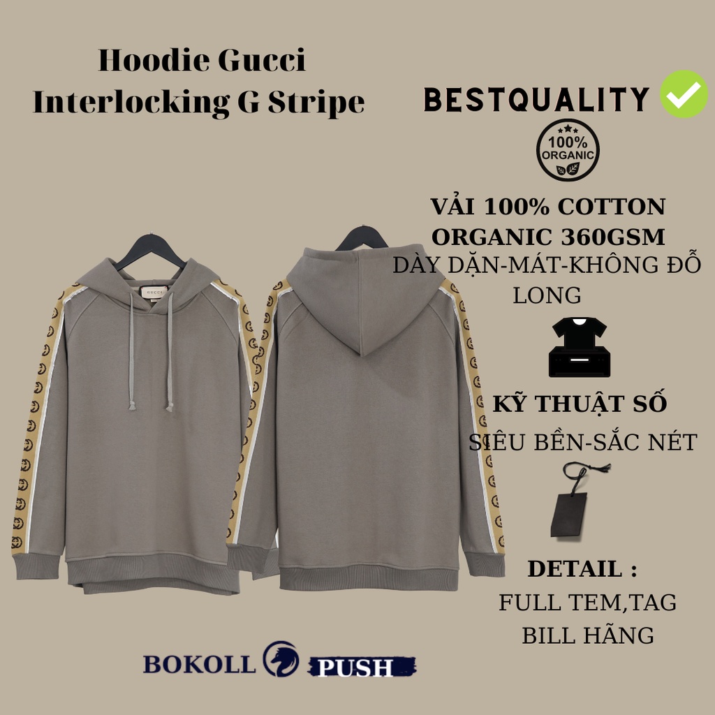 Áo hoodie unisex GUCCI phản quang cao cấp phòng cách STREET WEAR nam nữ form rộng vải cotton 100% Bestquality 1:1