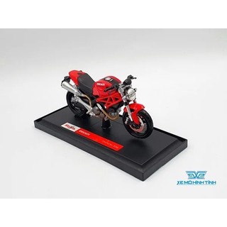Xe Mô Hình Ducati Monster 696 1:18 Maisto (Đỏ)