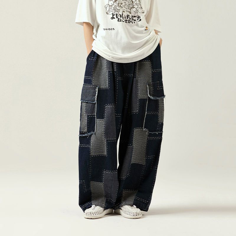 Quần Jean Dáng Rộng Thiết Kế Mới Thời Trang Mùa Thu Theo Phong Cách Nhật Bản Cho Cả Nam Và Nữ