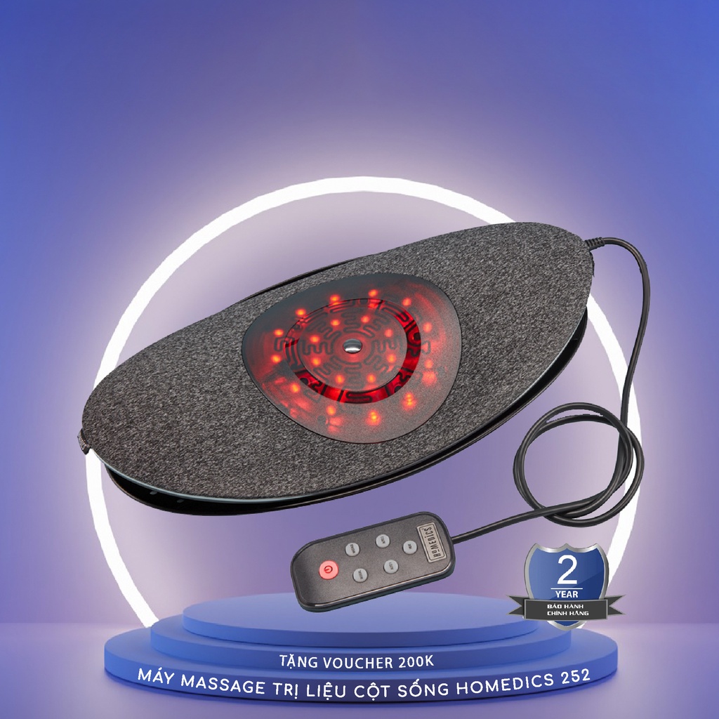 Máy massage trị liệu thoái hóa cột sống, kéo giãn cột sống lưng Homedics SP-252HJ HT Beauty